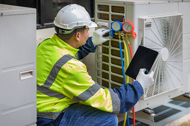 Professional Hvac Installation technician working in Madison, CT
